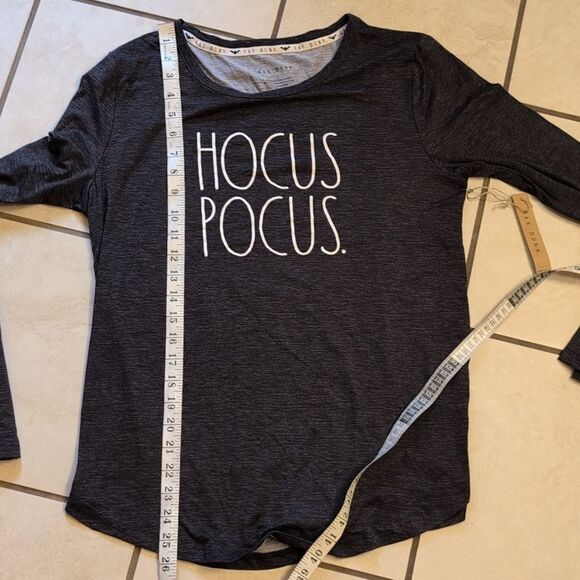 NWT Rae Dunn Hocus Pocus Halloween long sleeve dark grey size L - Picture 7 of 8